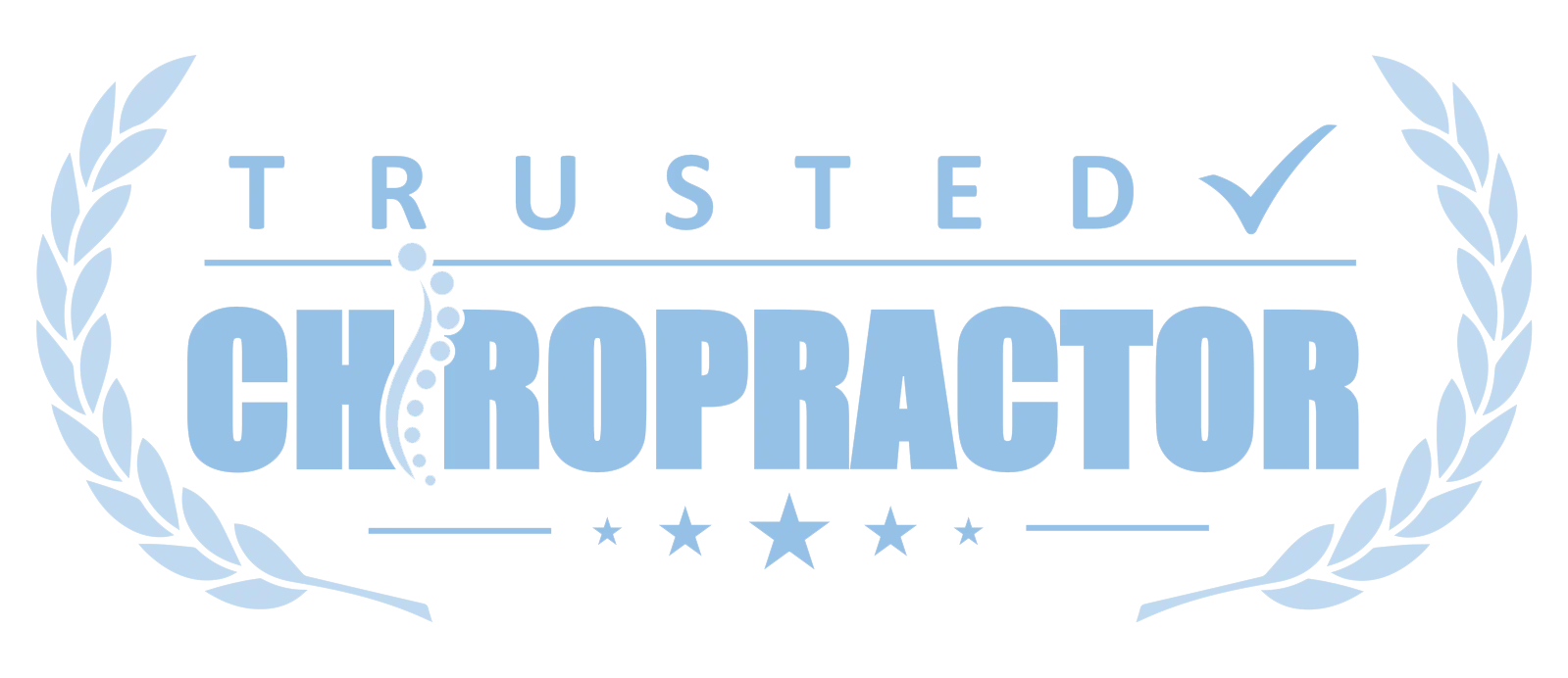 A badge reading Trusted Chiropractor